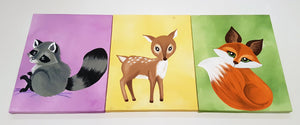 Woodland Animal Canvas Prints (585886302253)