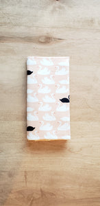 SWAN WITH ME Organic Cotton Swaddling Blanket (65194229761)