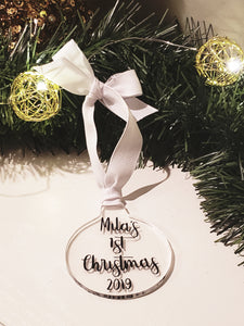 Custom Christmas Ornament (4372815773832)