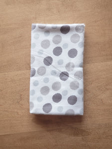 Large Polka Dot Organic Cotton Swaddling Blanket (4372727005320)